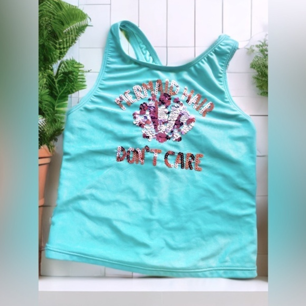 7/8 girls mermaid bathing suit top